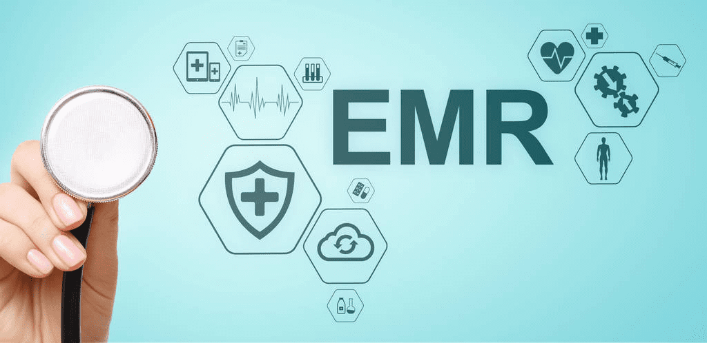 stock-photo-electronic-health-record-ehr-emr-medicine-and-healthcare-concept-medical-doctor-working-with-modern-pc A Person Writing on a Paper with Graph<br />